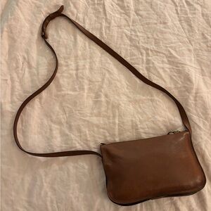 Brown/Tan Madewell Mini Crossbody Bag